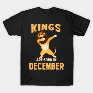 Cute King Are Born In December T-shirt Birthday Gift T-Shirt